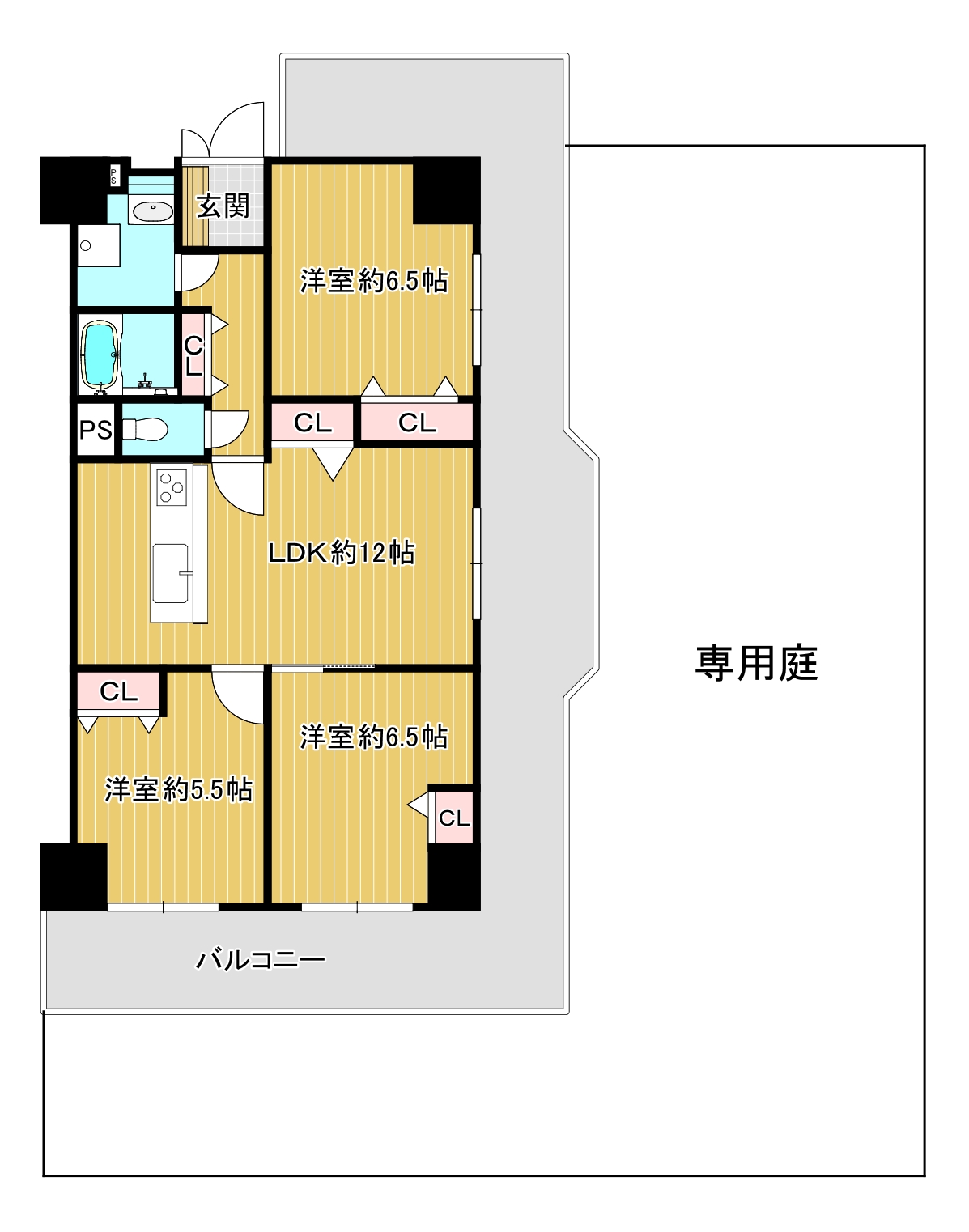 シャルム堺　113号室